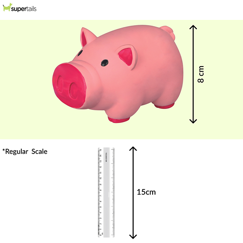 Trixie Pig Latex Toy for Dogs (Pink)