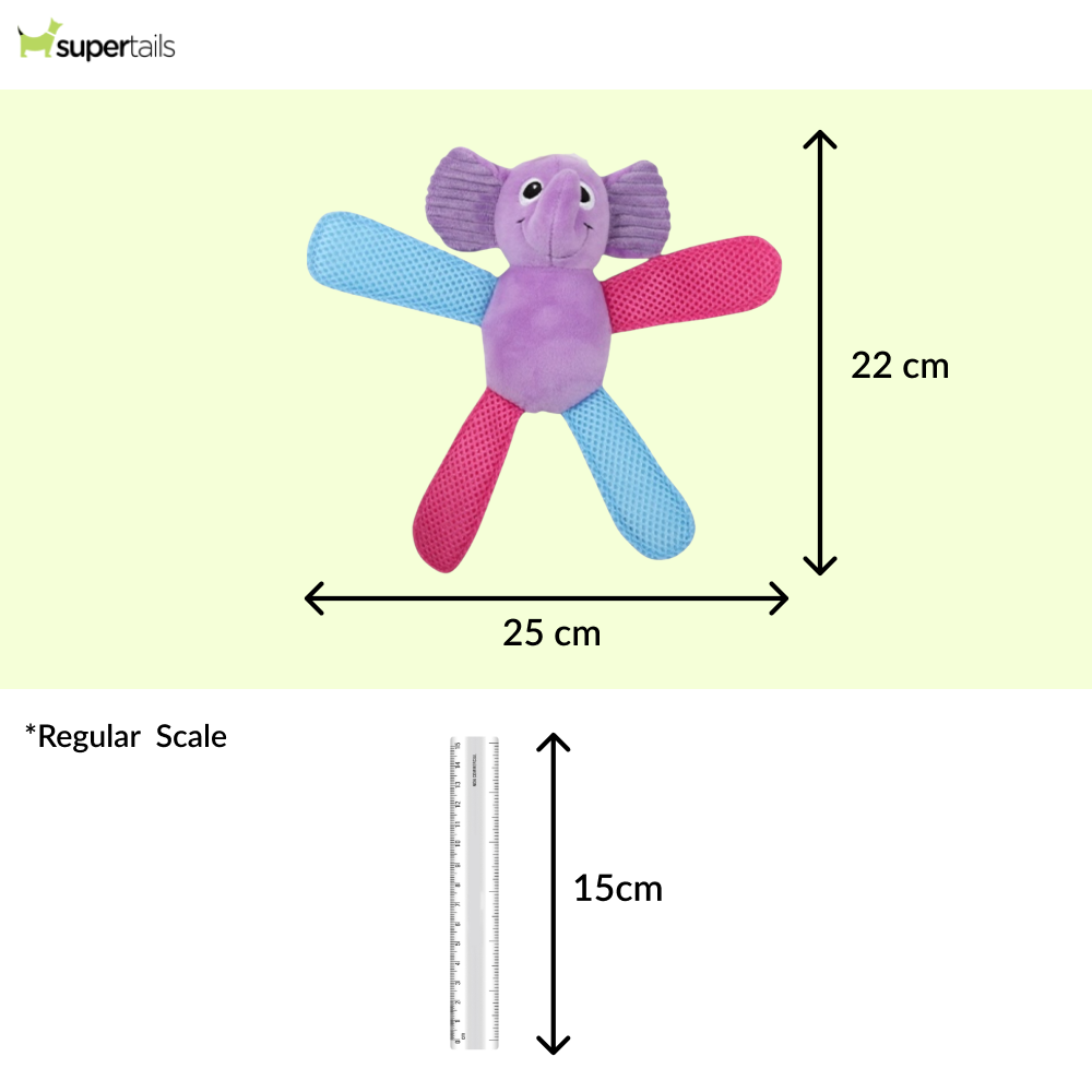 Talking Dog Club Baby Elephant Plush Toy for Dogs (Purple) Dogs-Toys Talking Dog Club Dropship