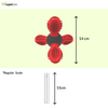 M Pets Saturn Toy for Dogs (Red/Black) Dogs-Toys M Pets