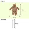 Talking Dog Club Teddy Bear Plush Crinkle Toy for Dogs (Brown) Dogs-Toys Talking Dog Club Dropship
