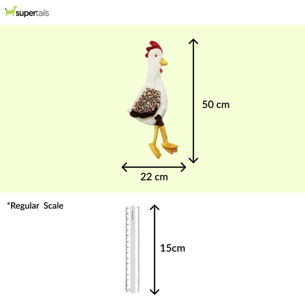 Talking Dog Club Cock a Doodle Stuffless Plush Toy for Dogs (Brown)
