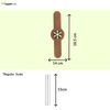 Talking Dog Club Bar Nylon Bone Heavy Chew Toy for Dogs (Brown) Dogs-Toys Talking Dog Club Dropship