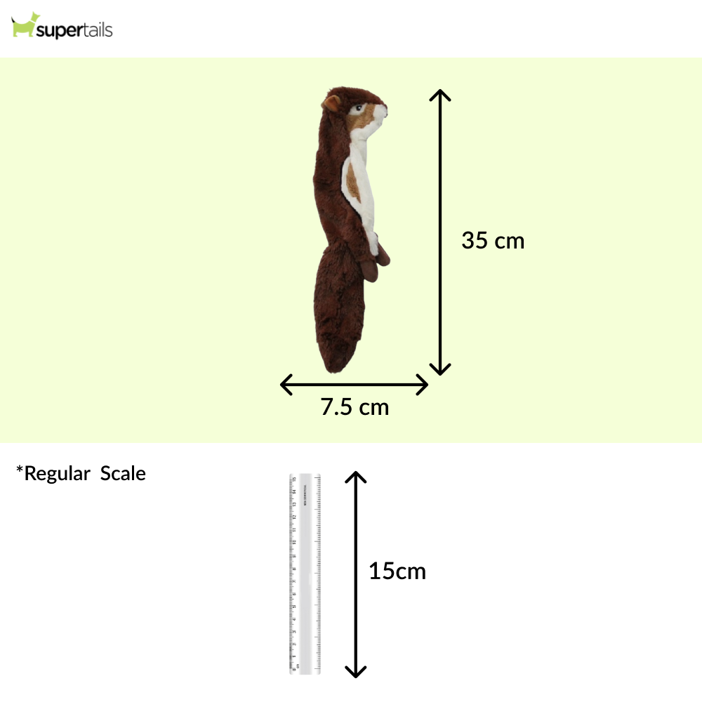 Talking Dog Club Chipmunk Stuffless Plush Toy for Dogs (Brown) Dogs-Toys Talking Dog Club Dropship