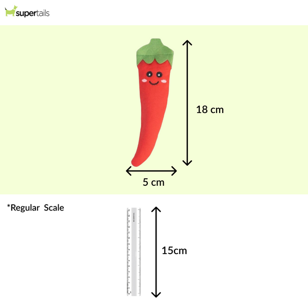 Talking Dog Club Red Chilli with 100% Catnip Toy for Cats (Red)