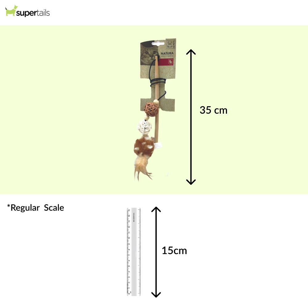 M Pets Natura 3 Ball Wand Toy for Cats Cats-Toys M Pets