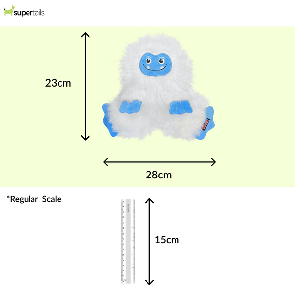Kong Frizzles Yeti Toy for Dogs (White)