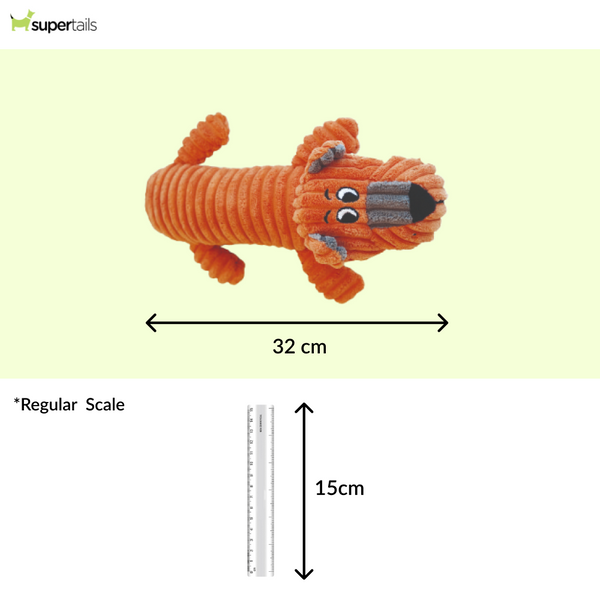 M Pets Gary Plush Toy for Dogs (Orange)
