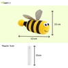 Talking Dog Club Shake a Bee Vibrating Catnip Toy for Cats (Yellow and Black) Cats-Toys Talking Dog Club Dropship