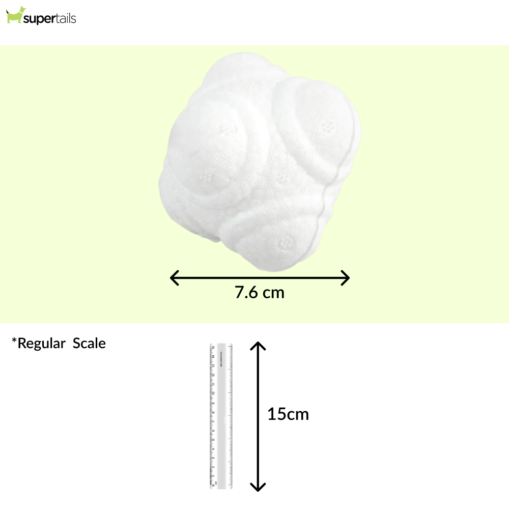 Talking Dog Club Crazy Bounce Meta Ball Toy for Dogs (White) Dogs-Toys Talking Dog Club Dropship
