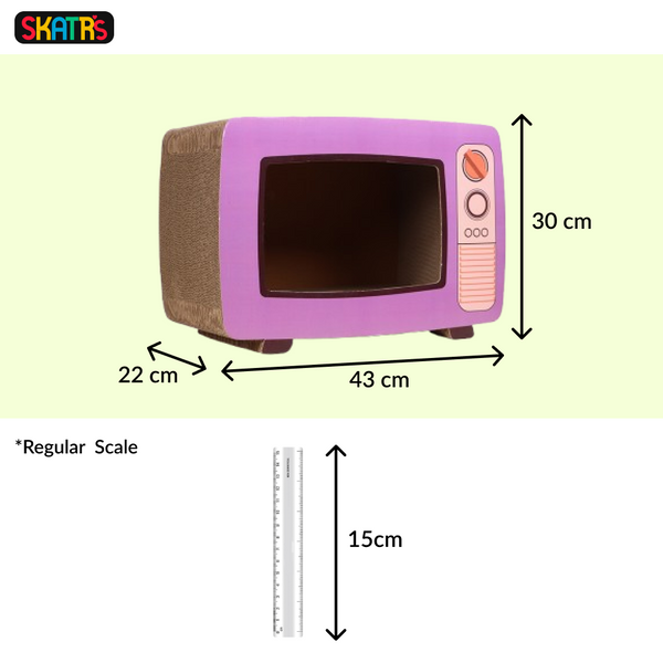 Skatrs TV Scratcher Toy for Cats