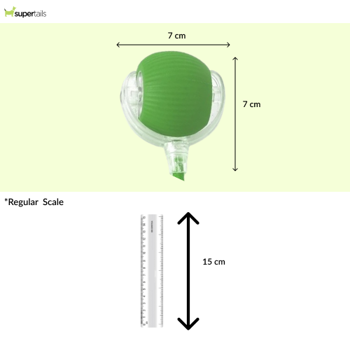Talking Dog Club Automatic Rotating Interactive LED Ball for Cats, Kittens and Puppies (Green)