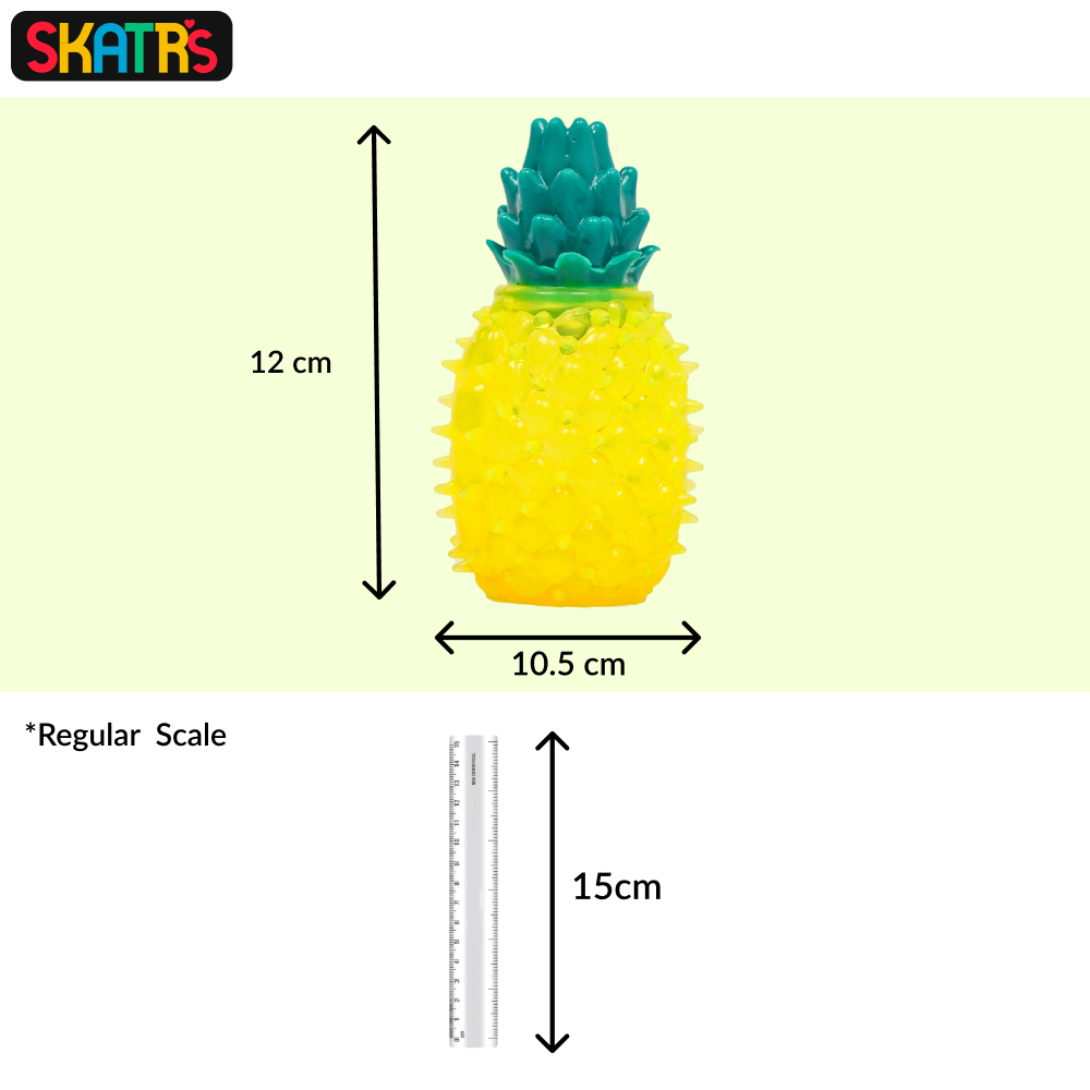 Skatrs Pineapple Shaped Ice Cooling Toy for Dogs & Cats (Yellow) Dogs-Toys Skatrs