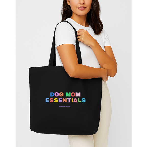 Hoomans Mom Essentials Tote Bag for Women (Black)