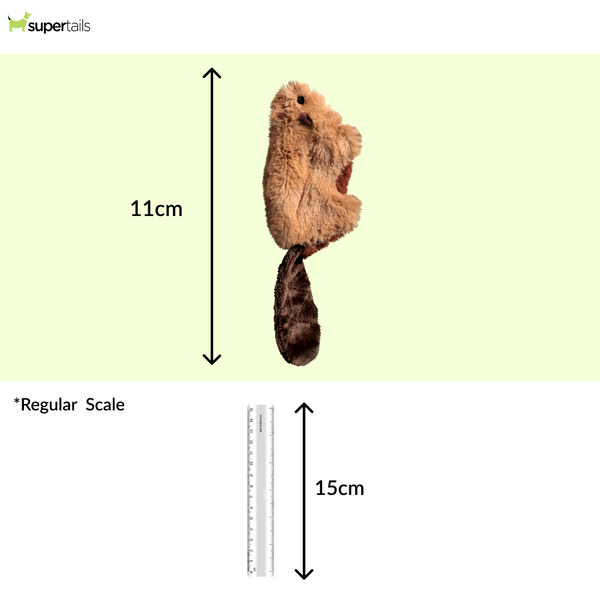 Kong Refillables Beaver Toy for Cats (Brown)