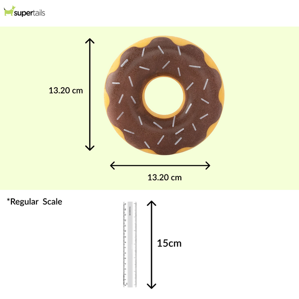 Zippy Paws Zippy Chocolate Tuff Donutz Plush Toy for Dogs
