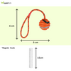 Trixie Wavy Ball on a Rope Toy for Dogs (Orange) Dogs-Toys Trixie