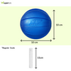 Nerf Dog Classic Squeak Transparent TPR Ball Toy for Dogs (Blue) Dogs-Toys Nerf