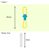 Zippy Paws ZippyTuff Monkey RopeTugz Plush Toy for Dogs (Teal) Dogs-Toys Zippy Paws