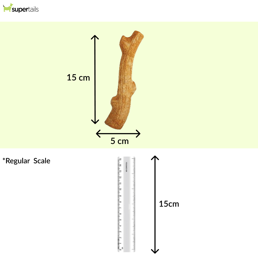 Petstages Super Dogwood Chew Toy for Dogs (Brown)