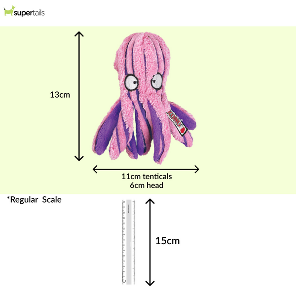 Kong Cuteseas Octopus Toy for Cats (Pink)