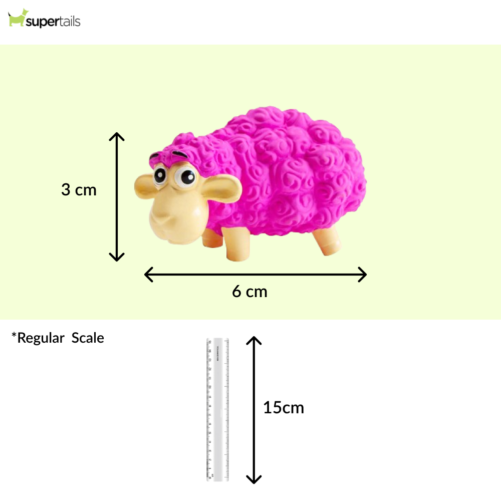 Outward Hound Tootiez Sheep Latex Rubber Toy for Dogs (Pink) Dogs-Toys Petstages
