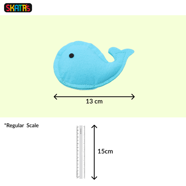Skatrs Whaleyboo Whale Catnip Toy for Cats
