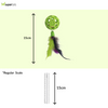 JW Cataction Feather Ball with Bell Toy for Cats (Green) Cats-Toys JW