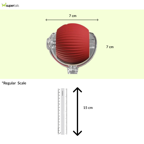 Talking Dog Club Automatic Rotating Interactive LED Ball for Cats, Kittens and Puppies (Red) Cats-Toys Talking Dog Club Dropship