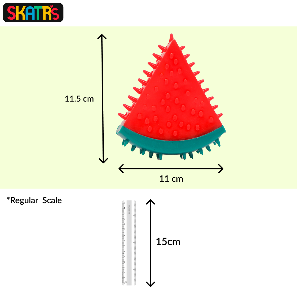 Skatrs Watermelon Shaped Ice Cooling Toy for Dogs & Cats (Green/Red) Dogs-Toys Skatrs