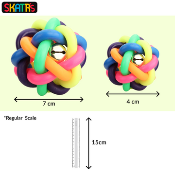 Skatrs Noodle Training Toy Ball for Dogs and Cats (Multi Color)