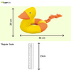 Trixie Aqua Duck on a Rope Toy for Dogs (Yellow) Dogs-Toys Trixie