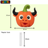 Skatrs Pumpkin Bull Head Latex Chew Toy for Dogs