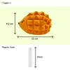 Squeeezys Latex Hedgehog Squeaky Chew Toy for Dogs (Orange)