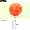 Skatrs Rubber Squeezy Ball Toy for Dogs and Cats (Orange) Both-Toys Skatrs