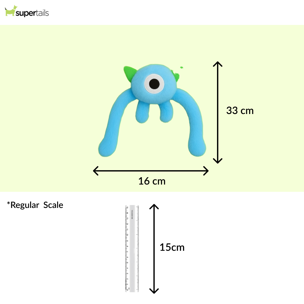 Talking Dog Club Bouncing Monster Tug Toy for Dogs (Blue) Dogs-Toys Talking Dog Club Dropship