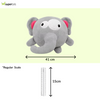 Talking Dog Club 3 in 1 Pop a Ele Bouncy Chew Toy for Dogs (Grey) Dogs-Toys Talking Dog Club Dropship