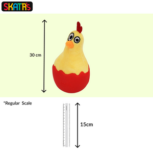 Skatrs Chicken in Egg Wobble Toy for Dogs