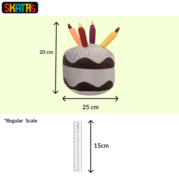Skatrs Birthday Cake Plush Toy for Dogs