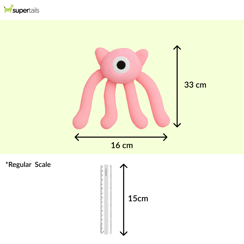 Talking Dog Club Bouncing Monster Tug Toy for Dogs (Pink) Dogs-Toys Talking Dog Club Dropship