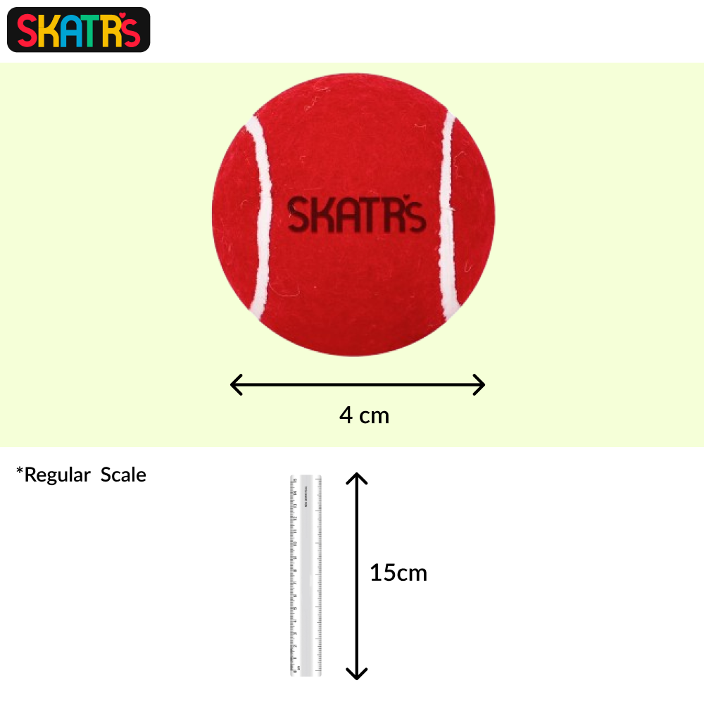 Skatrs Tennis Ball for Dogs and Triple Ring Rope Chew Toy for Dogs and Cats Combo Both-Toys Skatrs