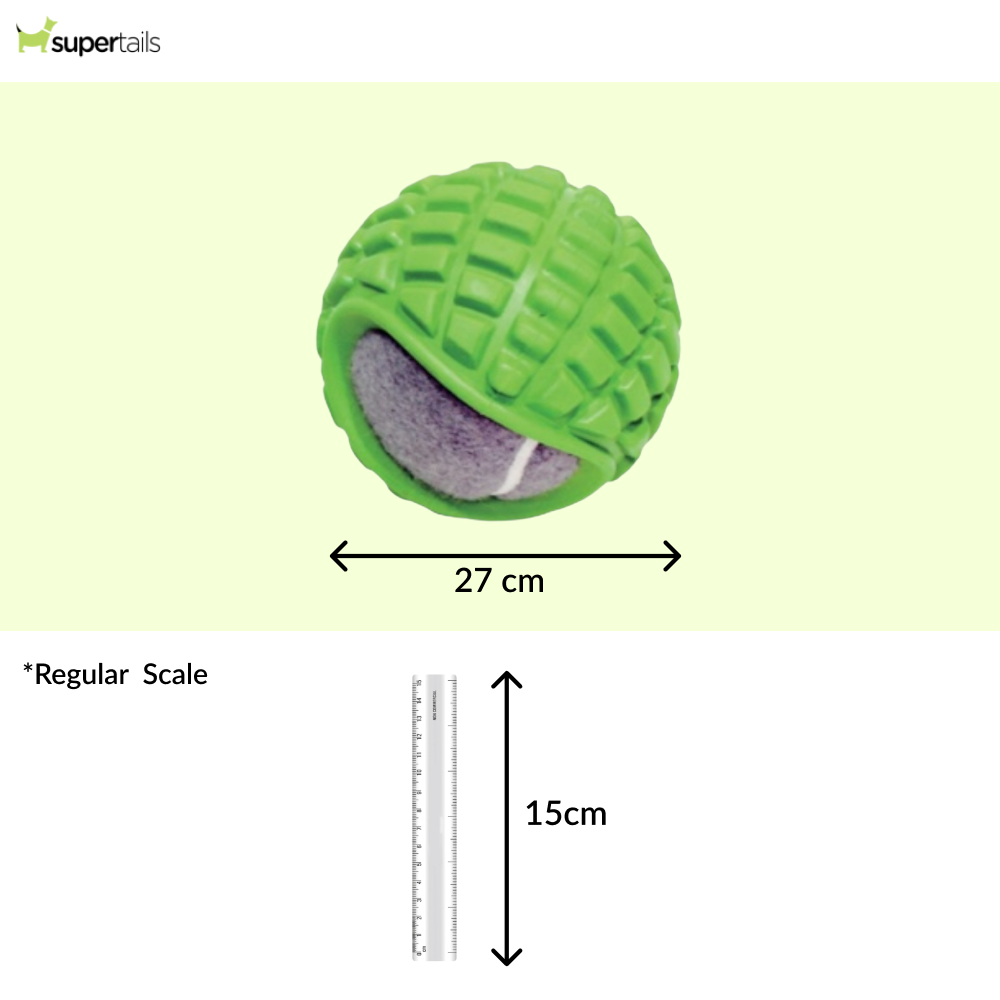 Talking Dog Club TRP Bounce Ball with Tennis Ball Toy for Dogs (Green) Dogs-Toys Talking Dog Club Dropship