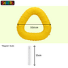 Skatrs Rubber Triangular Ring toy for Dogs and Cat (Yellow) Both-Toys Skatrs