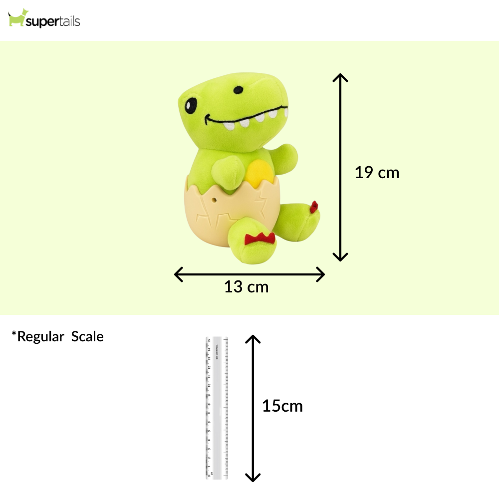 Talking Dog Club Dino in a Shell Plush Toy for Dogs (Green) Dogs-Toys Talking Dog Club Dropship