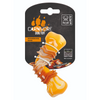 M Pets Carnivore Boomerang Bone Bacon Scented Chew Toy for Dogs (Yellow) Dogs-Toys M Pets S