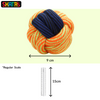 Skatrs Ball Shaped Twisted Rope Chew Toy for Dogs and Cats (Yellow/Blue) Both-Toys Skatrs