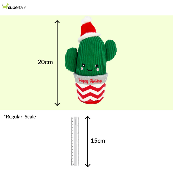 Kong Wrangler Cactus Toy for Cats (Green and Red)