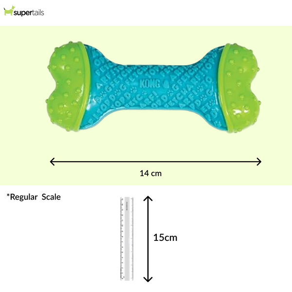 Kong CoreStrength Bone Toy for Dogs (Blue & Green)