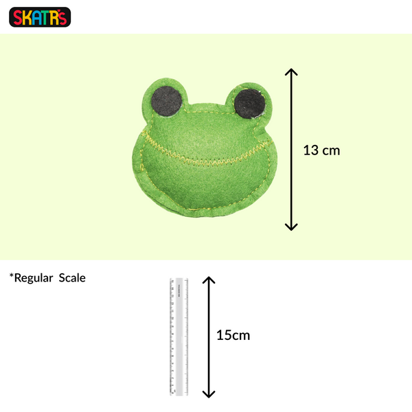 Skatrs Toadoo Frog Catnip Toy for Cats