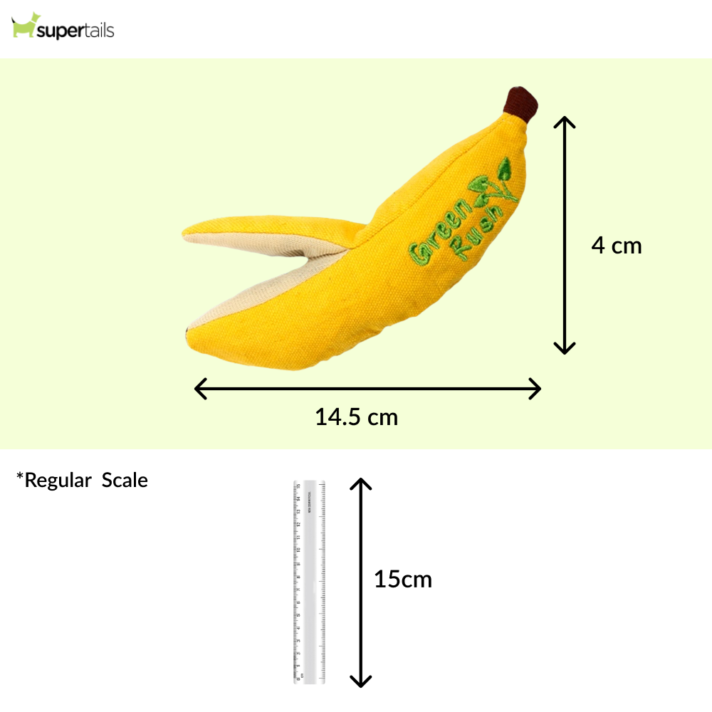 Talking Dog Club Go Bananas Catnip Toy for Cats (Yellow) Cats-Toys Talking Dog Club Dropship