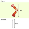 M Pets Carnivore Boomerang Bone Bacon Scented Chew Toy for Dogs (Red) Dogs-Toys M Pets